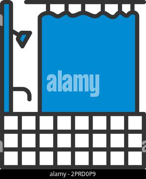 Symbol Für Das Hotelbadezimmer Stock Vektor