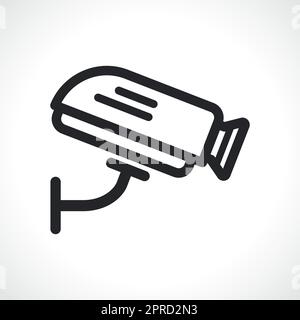 Symbol für überwachungskamera oder Sicherheitskamera Stock Vektor