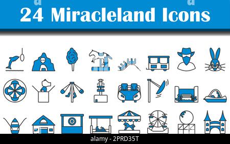 Miracleland Icon Set Stock Vektor