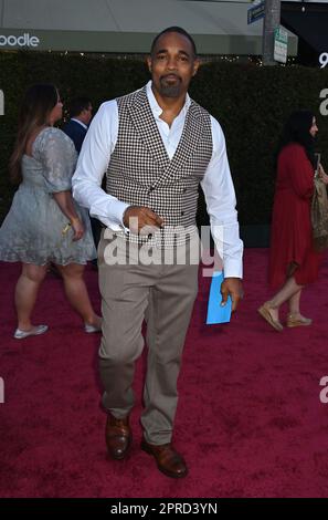 Westwood, USA. 26. April 2023. Jason George trifft am 26. April 2023 auf der Weltpremiere von „Queen Charlotte: A Bridgerton Story“ im Regency Village Theatre in Westwood, Kalifornien, ein. © Tammie Arroyo/AFF-USA.com Guthaben: AFF/Alamy Live News Stockfoto