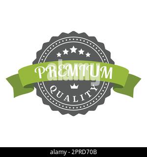 Hochwertiges Etikett mit Bannerband Stock Vektor