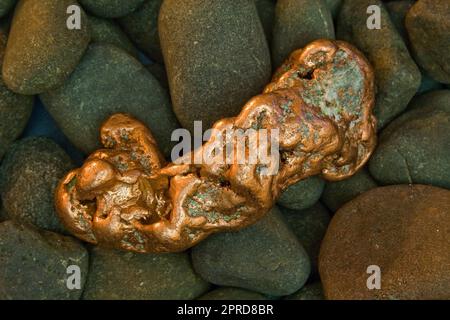 8 Unze Michigan Copper Nugget - USA Stockfoto