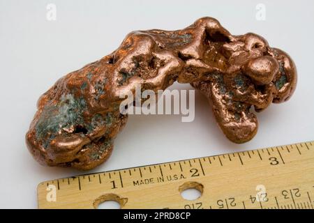 8 Unze Michigan Copper Nugget - USA Stockfoto