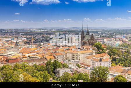 Kathedrale von St. Peter und Petrov in Brünn Stockfoto