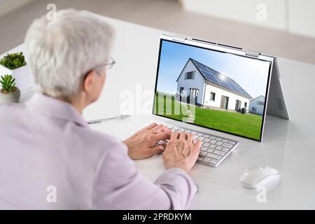 Online Immobilien Home Suche Stockfoto