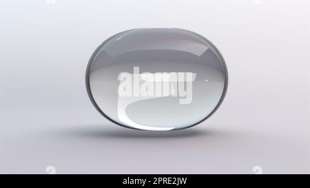 Glasmetaballen. Computer erzeugt 3D Rendering Stockfoto