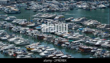 Aberdeen, Hongkong 24. August 2020: Hong Kong Yacht Club Stockfoto