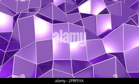 Dreieckiges Polygonnetz. Computer erzeugt 3D Rendering Stockfoto
