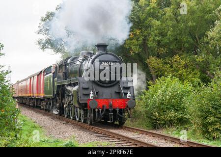 Eine Dampfeisenbahn bei der Dampfgala der Nene Valley Railway Stockfoto