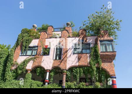 Hundertwasser-Haus „Grüne Zitadelle“ Stockfoto