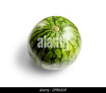 Wassermelone isoliert auf weißem Hintergrund Stockfoto
