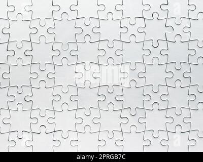 Weiße Jigsaw puzzle Stockfoto