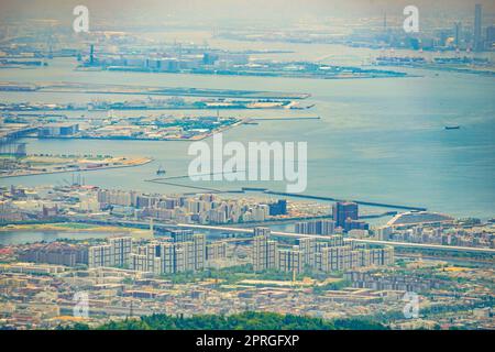 Landschaft von der Rokko Garden Terrace Stockfoto