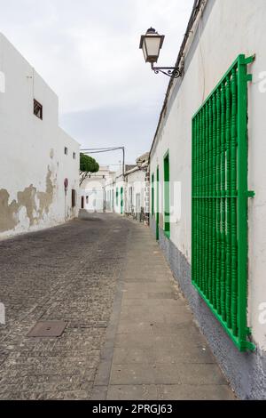 Alte Straßen des zentralen Teils der Stadt. Arrecife. Lanzarote. Kanarische Inseln. Spanien. Stockfoto