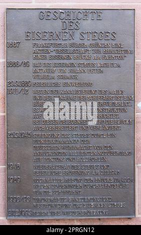 Erinnerungstafel-Plakette Stockfoto