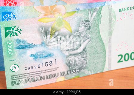 Indonesisches Geld - neue Serie von Banknoten Stockfoto