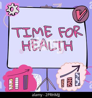 Konzeptionelle Beschriftung Zeit für die Aktion Vorbereiten für die Ermutigung schnell handeln. Internet Konzept jemanden ermutigen, gesunde Lebensmittel zu essen tun Sport Stockfoto