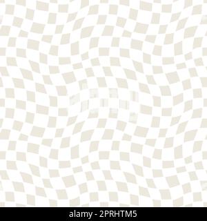 Nahtloses geometrisches Muster. Wellen und Kreise in schwarz und weiß. Vektorgrafik Stockfoto