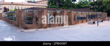 Archäologische Ausgrabungsmosaiken eines römischen Hauses, Domus del Chirurgo. Rimini, Italien Stockfoto