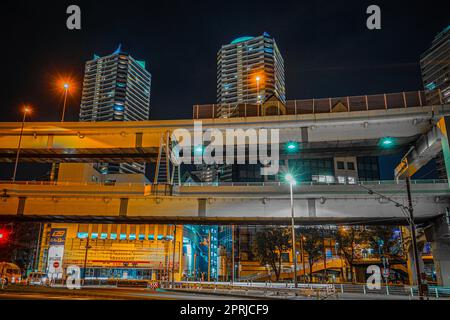 Von Kanagawa-ku, Yokohama-shi Nachtansicht Stockfoto