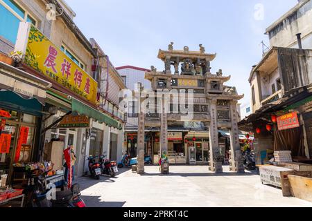 Kinmen, Taiwan, 28. Juni 2022: Keuschheitsbogen für Qiu Liang gong Mutter in kinmen von Taiwan Stockfoto