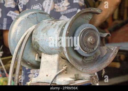 Schleifsteinmotor für geheime Arbeiten, Schleifen oder allgemeine Arbeiten Stockfoto