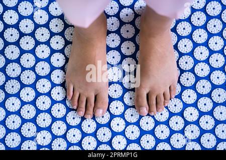 Akupunktur Punkte Medizinische Behandlung Für Frauen Stockfoto