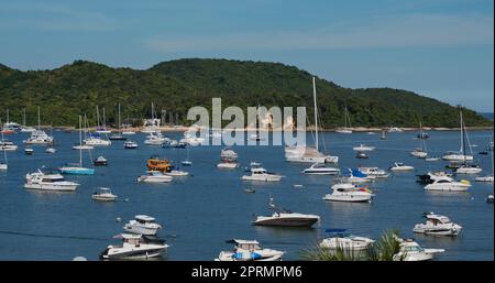 Sai Kung, Hongkong 16. Juli 2020: Yachtclub Stockfoto