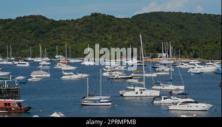 Sai Kung, Hong Kong 16 July 2020: Yacht Club in Hong Kong City Stockfoto