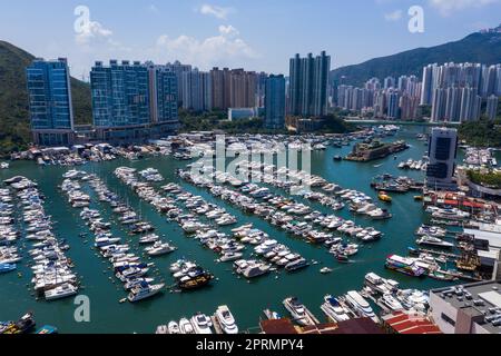 Aberdeen, Hongkong 24. August 2020: Hong Kong Yacht Club Stockfoto