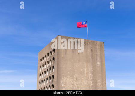Kinmen, Taiwan, 28. Juni 2022: Beishan Broadcasting Wall in Kinmen of Taiwan Stockfoto