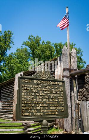 Fort Boonesborough State Park in Kentucky Stockfoto