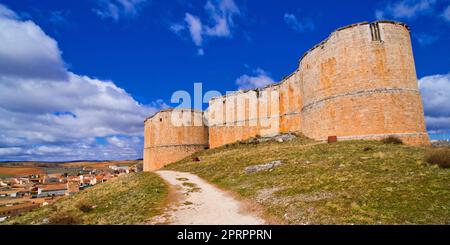 Burg von Berlanga de Duero, 12-15. Jahrhundert, Berlanga de Duero, Soria, Castilla y León, Spanien, Europa Stockfoto