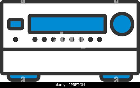 Symbol Für Den Receiver Des Home Entertainment-Systems Stock Vektor