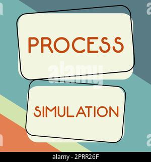 Handschriftlicher Textprozess SimulationTechnische Darstellung Fabrikationsstudie eines Systems. Geschäftsansatz Technische Darstellung Fabricated Study of a System Stockfoto