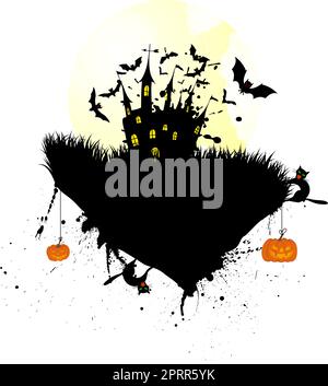 Happy Halloween-Karte Stock Vektor