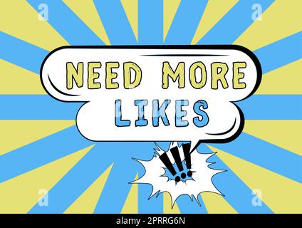 Handschriftstext benötigt mehr „Gefällt mir“-Bewertungen Fragen, ob er zusätzliche Reaktionen auf seinen Post benötigt. Internet Concept fragt, ob er zusätzliche Reaktion auf seinen Post braucht Stockfoto