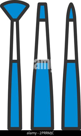 Symbol Für Pinselsatz Stock Vektor