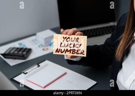 Inspiration mit dem Schild Aktionscode Jetzt kaufen, Konzept bedeutet „Glauben an den Brief Fortune Increase Chance Casino“ Stockfoto