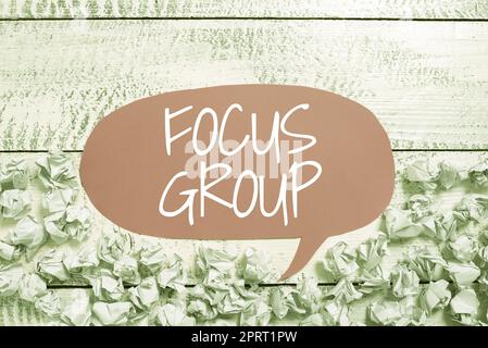 Handschrift text Focus Group. Konzeptionelle Foto, montiert in der Diskussion über etwas zu beteiligen Stockfoto