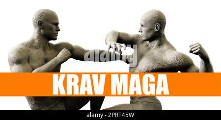 Krav Maga Klassen Training Kampfkonzept Hintergrund Stockfoto