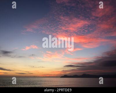 Morning Stimmung an der Küste von Can Picafort auf Mallorca Stockfoto