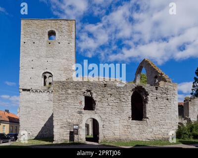 Schweden, Gotland - Drottenruine in Visby Stockfoto