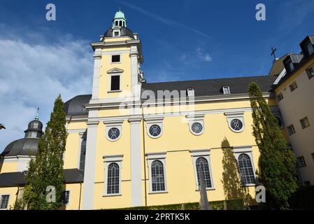 Die Kirche St. Andreas (Deutsch: St. Andreas) ist eine römisch-katholische Pfarrkirche im Zentrum der deutschen Stadt Düsseldorf Stockfoto