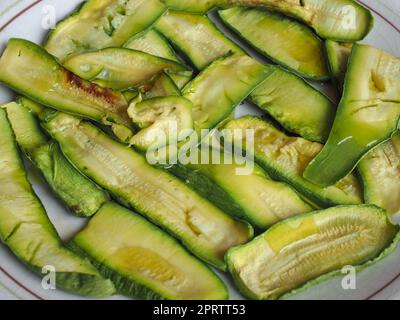 Zucchini, auch bekannt als Zucchini, Gemüse-Küche Stockfoto