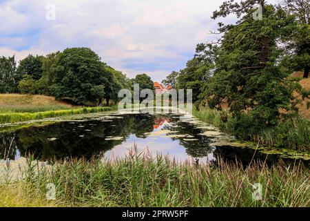 Dänemark, Fredericia - Parkering Vestervoldgade Stockfoto