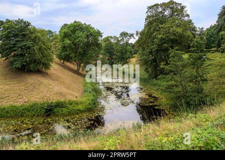 Dänemark, Fredericia - Parkering Vestervoldgade Stockfoto