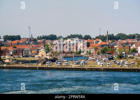 Dänemark, Fredericia - Hafengebiet Stockfoto