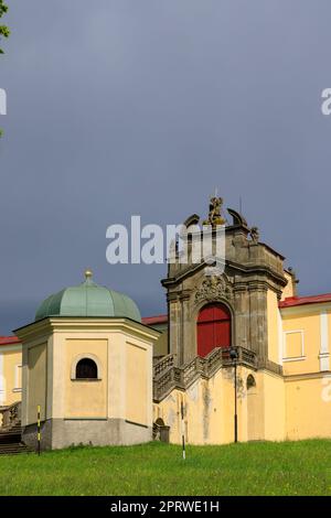 Kloster der Gottesmutter Hedec, Ostböhmen, Tschechische Republik Stockfoto