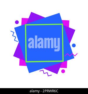 Rahmen Im Comicdesign. Schönes Bilderrahmen-Set Mit Boom Bubbles Für Design Collage, Lustige Niedliche Comic-Fotosammlung Für Kinder, Designzeichnung Stockfoto